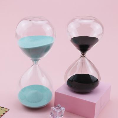 China Flat Glass Hourglass 60 Minute Sand Timer ISO9001 approved for sale