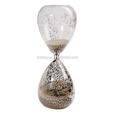 China Contador de tiempo decorativo de cristal soplado del reloj de la arena del contador de tiempo del reloj de arena en venta