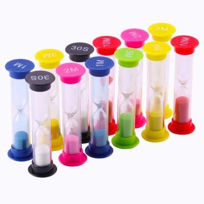 China Mini Brushing 2 Minute Hourglass Timer Customized Unique Sand Timers for sale