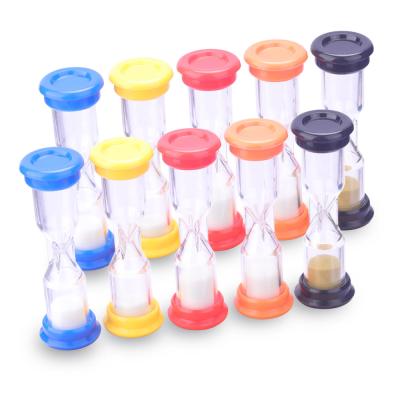 China Plastic Decorative Hour Glasses , One Minute Sand Timer Hourglass for sale