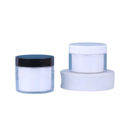 China Rose Gold Jar de plástico PET Facial Clear Plastic Cosmetics Jar 100ml à venda
