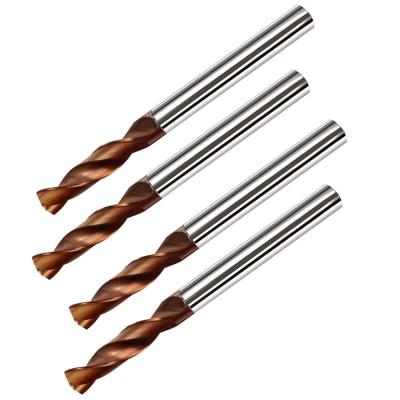 China Solid Tungsten Carbide 2 Flutes 8mm Carbide Drill Bit For Steel for sale
