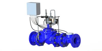 China Touch Screen Water Control Valve Dynamic Pressure Control Based On Flow Rate for sale