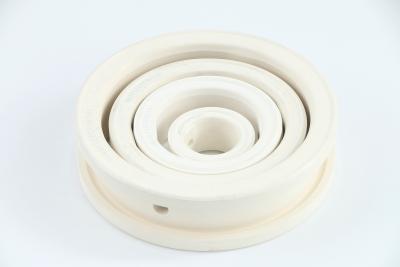 China Dimensiones estables materiales de encargo bajas blancas de Seat de válvula del esfuerzo de torsión NBR Seat en venta