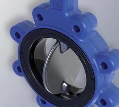 China Black NBR Seat Butterfly Valve , Centerline 1 '' - 54 '' Hub Seal Seat for sale