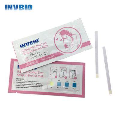 China 25 Milk Screening Breast Milk Alcohol Test Strips For Breastfeeding Moms for sale