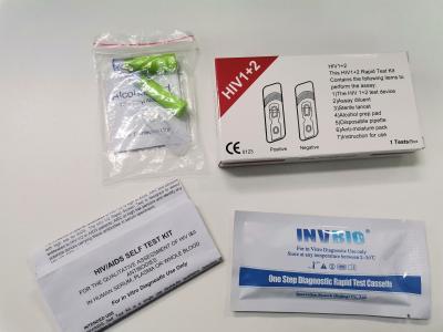 China Whole Blood HIV 1/2 Free Rapid Test Kits 99% Accurate for sale
