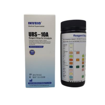 China A urinálise da urinálise descasca 14 parâmetros o reagente da tira que de análise à urina descasca para a análise à urina URS-14 à venda