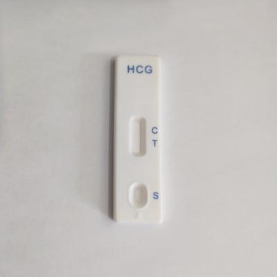 China Diagnóstico rápido del IVD HCG de la orina de embarazo de la prueba de la exactitud médica de la tarjeta el 99% en venta