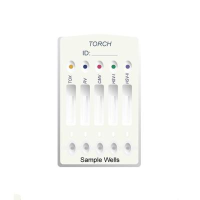 China Medical IVD Rapid Diagnostic Fertility Test Kits HSV1 HSV2 Torch Screening 5 Panel for sale