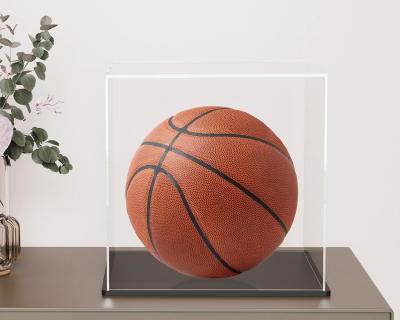 China Golf Ball  Acrylic Display Box For Football Boy Figurine Toy Model  Helmet Collection Basketball for sale