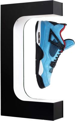 China Fabriek sneaker magnetisch drijvend schoenen display magnetisch leviterende schoenen display voor winkel schoenen display rack houder stand Te koop