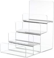 Quality Acrylic Jewelry Display Stand Wallet Rack 4 Layer Spectacles Shop Rack for sale
