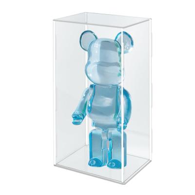 China Bearbrick Acrylic Display Case Box Building Block Storage Dust Cover Storage for sale