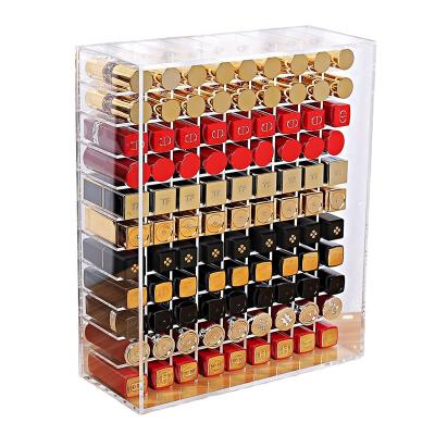 China Cupcake Cosmetic Display Cabinet Lipstick Organizer Stand Rack for sale