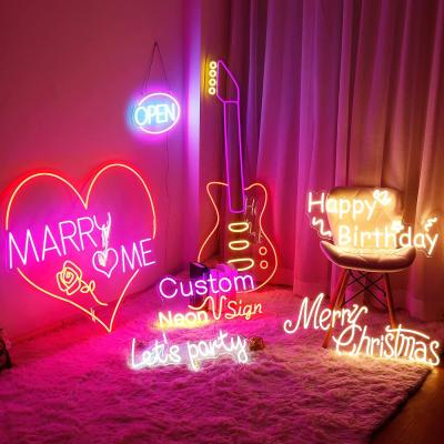 China Lâmpadas de neon LED personalizadas para o quarto festa de aniversário casa decoração de casamento 12v à venda