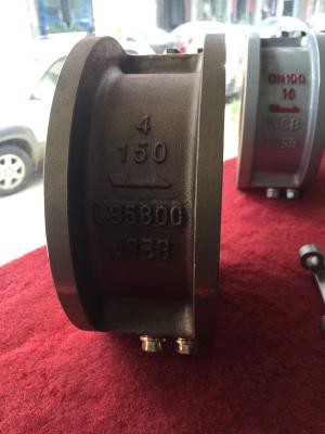 China Válvula de verificação NRV de duplo disco tipo wafer bronze à venda