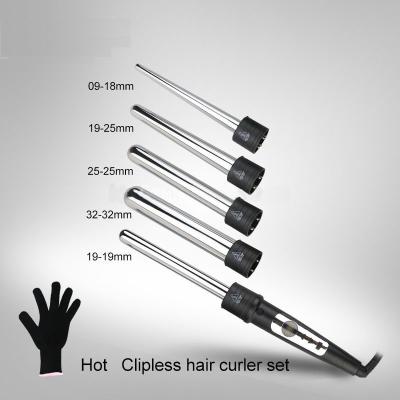 China Multi - Function Hair Curling Iron Rechargeable Curling Iron PTC Heater Type for sale