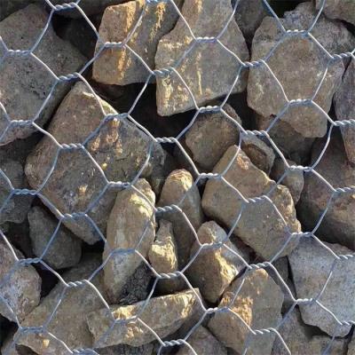 China 80x100mm Hot Dipped Galvanized Wire Mesh Baskets Retaining Walls Gabion Baskets 2x1x1 for sale