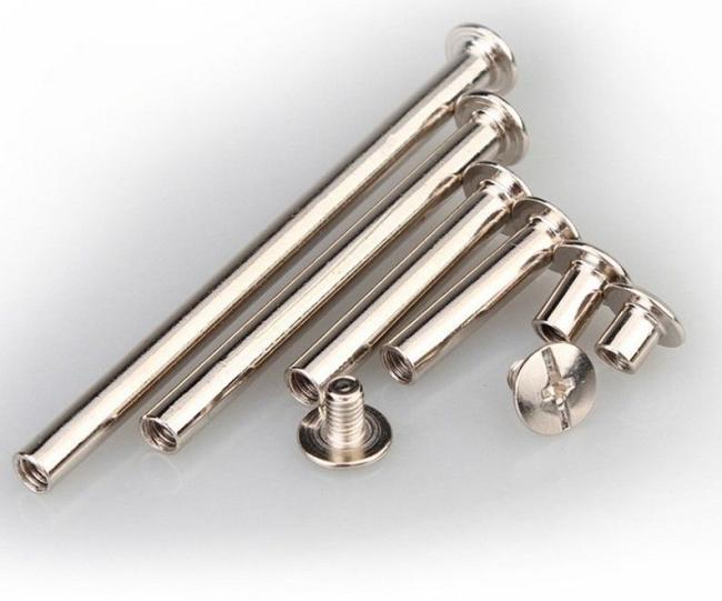 Carbon Steel Stainless Steel Rivet Zinc Plated Yellow - Side profile and dimensional details