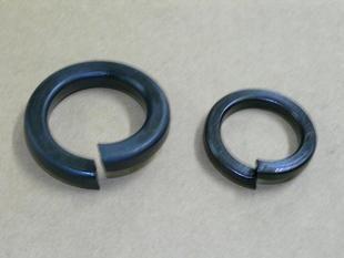 Carbon Stainless Steel Spring Lock Washer DIN127 Zinc Plated - Side profile showing spring design