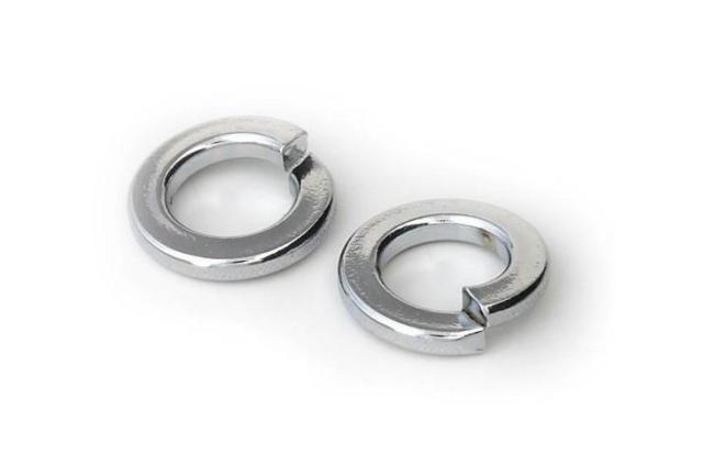 Carbon Stainless Steel Spring Lock Washer DIN127 Zinc Plated - Multiple washers display