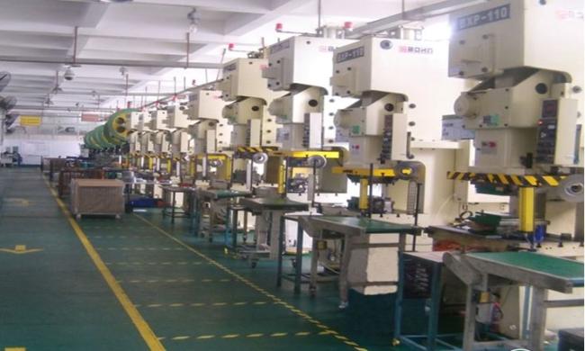 Metal stamping department equipment and capabilities