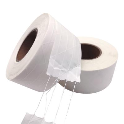 China White Gummed Kraft Paper Tape , Fiberglass Paper Packing Tape Water Activated Logo Printing for sale