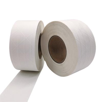 China High Tensile Strength Water Activated White Reinforced Kraft Sealing Tape for sale