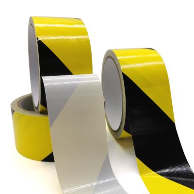 China Single Sided Yellow Black 300um Self Adhesive Hazard Tape for sale