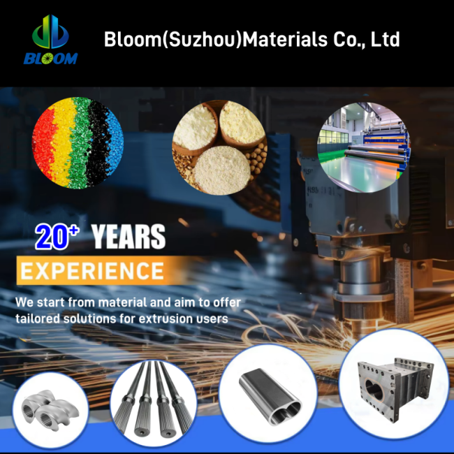 Screw elements in industrial use