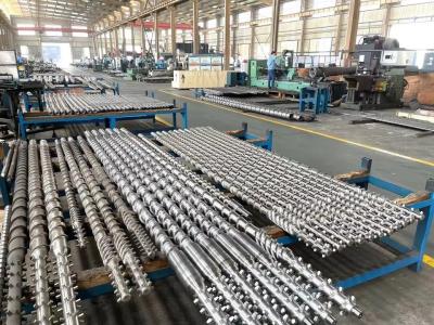 China Screw Barrel / Conical Twin Screw Barrel / Extruder Screw Barrel For Pipe Extrusion for sale