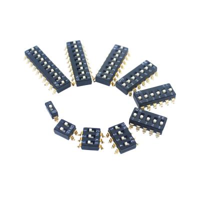 China ROHS Plastic Gold Plated Alloy Copper DIP Switch Products for sale