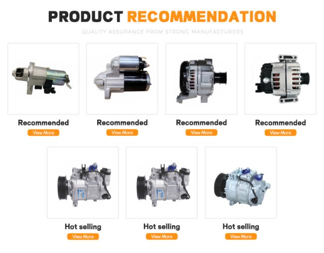Recommended automotive products