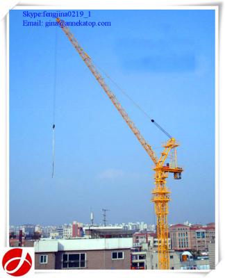 China new type ce certification QTD125 luffing jib 10t hydraulic tower cranes model for sale