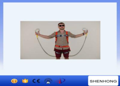 China Adjustable Full Body Harness Fall Protection Equipment Two Big Hook Along With Buffer Bag for sale