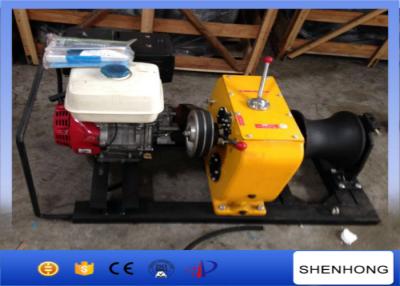 China Honda Gasoline Powered Winch 5T , Tower Erection Cable Pulling Winch for sale