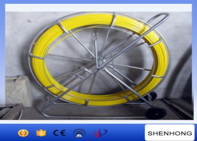China Dia 10MM Yellow Fiberglass Duct Rod 200M Length For Cable Tracing for sale