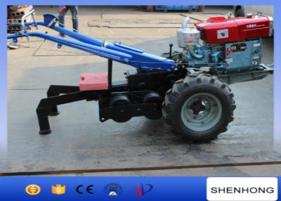 China 5 Ton Double Drum Two Wheel Walking Tractor Winch For Electric Power Construction for sale