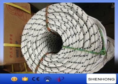 China 12MM Double Braided Nylon Pull Rope 3000kg Breaking Force ISO Certificated for sale
