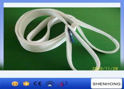 中国 ポリエステル100mmの目が付いている平らなウェビングの吊り鎖網の吊り鎖の持ち上がる吊り鎖 販売のため