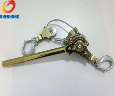 China Ratchet Cable Pulling Tools Wire Rope Tightener capacity 1000 kg in Line Construction for sale