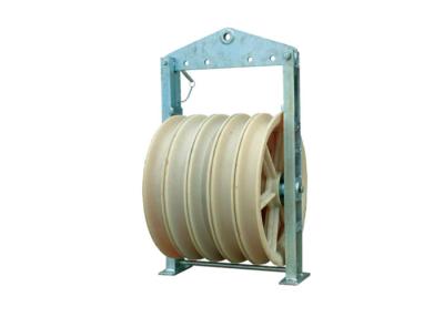 China 822mm Mc Wheels Cable Stringing Nylon Pulley Block for sale
