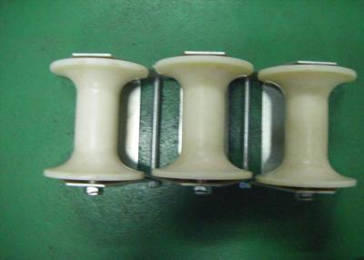 中国 Pitheadの吹き付け塗装の鋼鉄3車輪ケーブルのローラー 販売のため