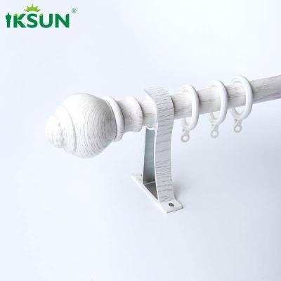 China 5.8m Silent Extrusion Modern Wood Curtain Rod Wood Grain Transfer for sale