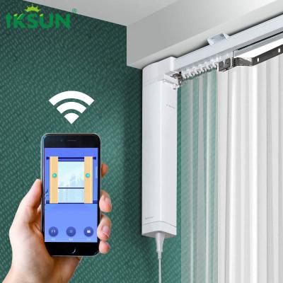 China Smart Motorized Curtain Track System , Wifi Automated Curtain Rails for sale