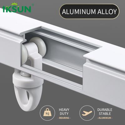 China 2.4-4.5m Free Expansion Stretched Curtain Track Extendable Curtain Rails for sale