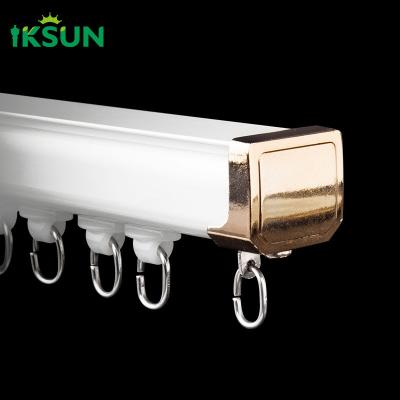 China Aluminium Alloy Ceiling Curtain Track Wall Mounted Electric Curtain Rail Track for sale