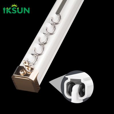 China T5 Temper Square Curtain Rod Railing With Aluminum Alloy Bracket for sale
