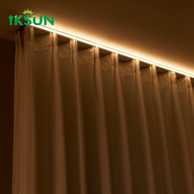 China Lâmpada LED silenciosa Traçado de teto duplo Suspensão de cortina de chuveiro em recessos Duplo trilho à venda